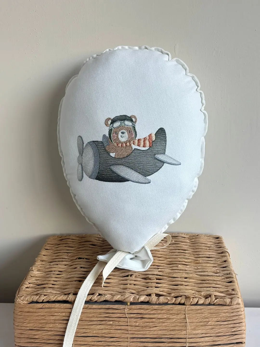 NAKIŞ BALON TEKLİ FİGÜRLÜ - UÇAKLI AYI