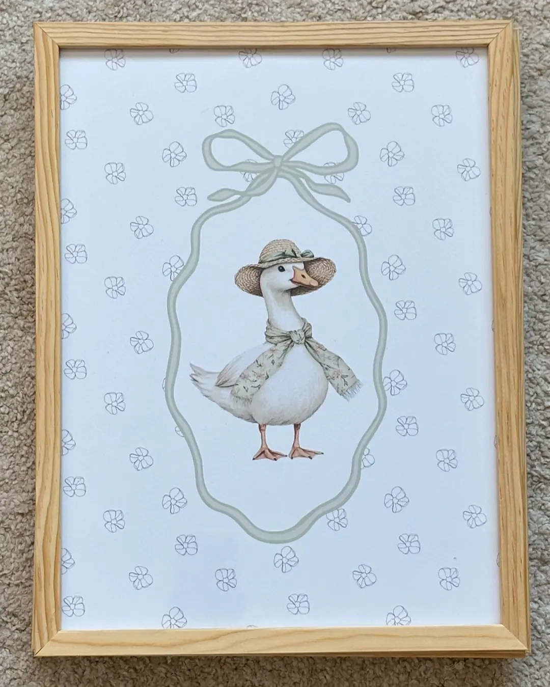 SEVİMLİ ÖRDEK 30X40  POSTERLİ ÇERÇEVE - 1