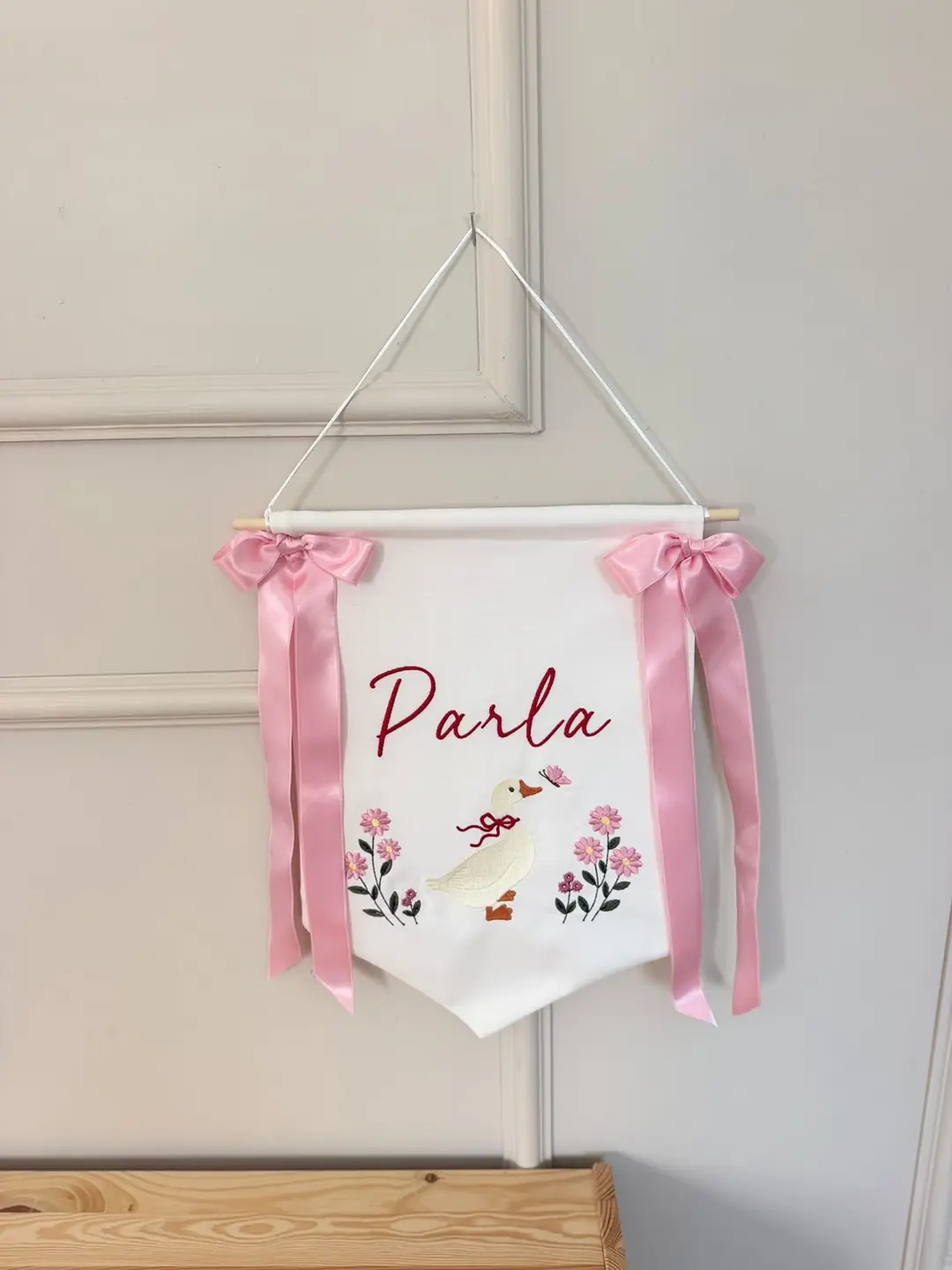 KAPI SÜSÜ FLAMA - KAZ - KIRMIZI- CANLI PEMBE
