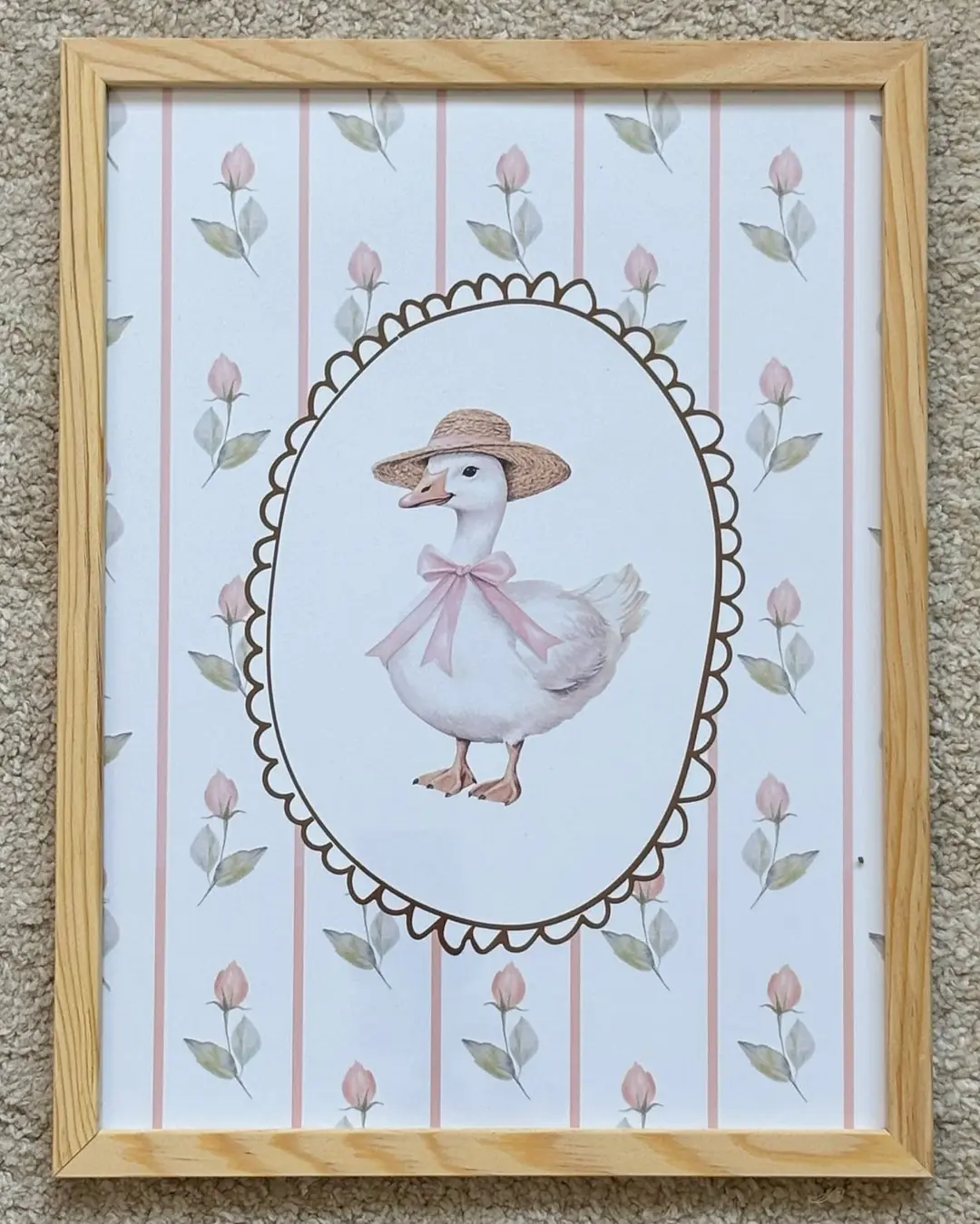 SEVİMLİ ÖRDEK 30X40  POSTERLİ ÇERÇEVE - 4