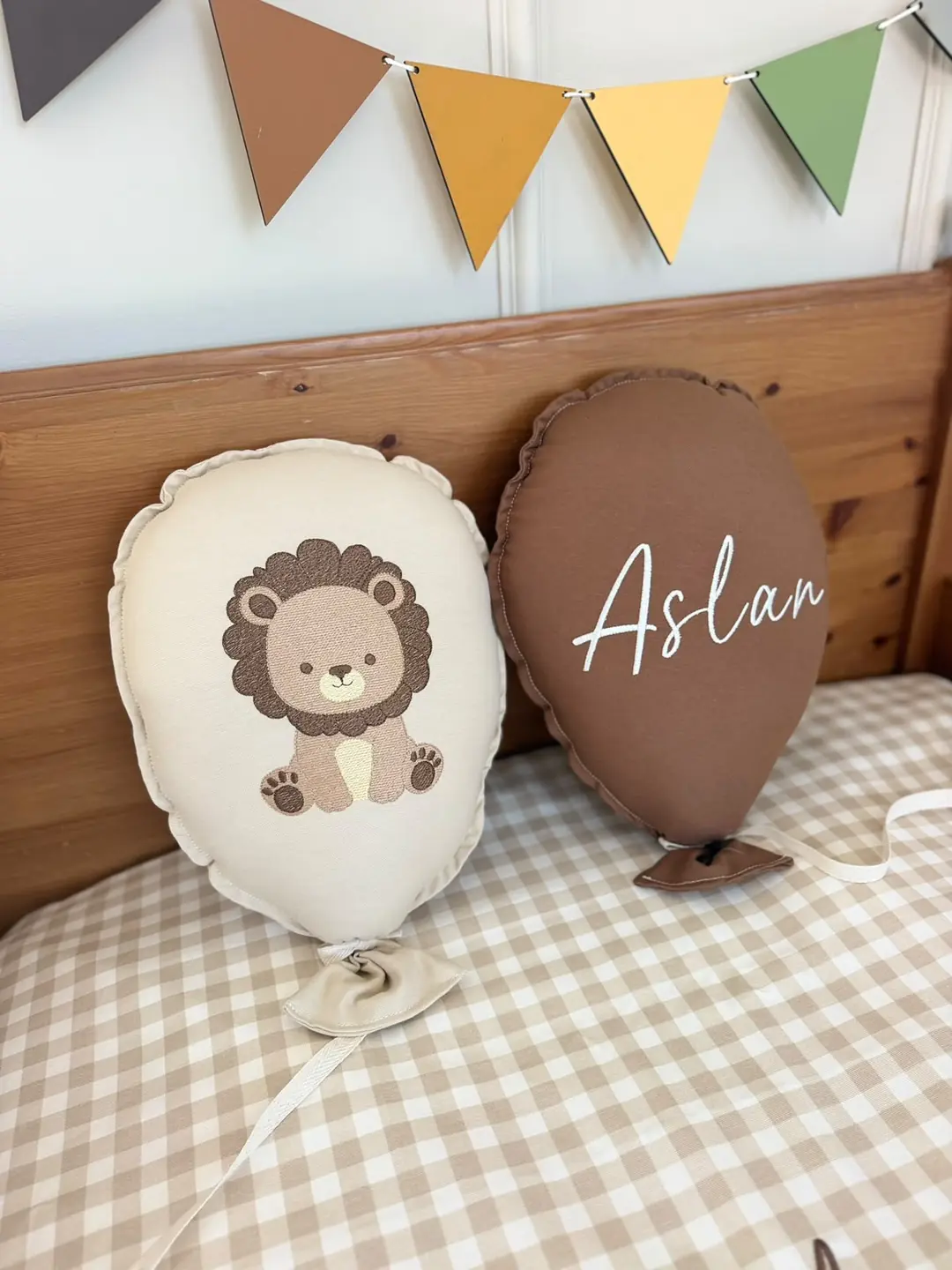 NAKIŞ BALON İSME ÖZEL 2'Lİ ASLAN