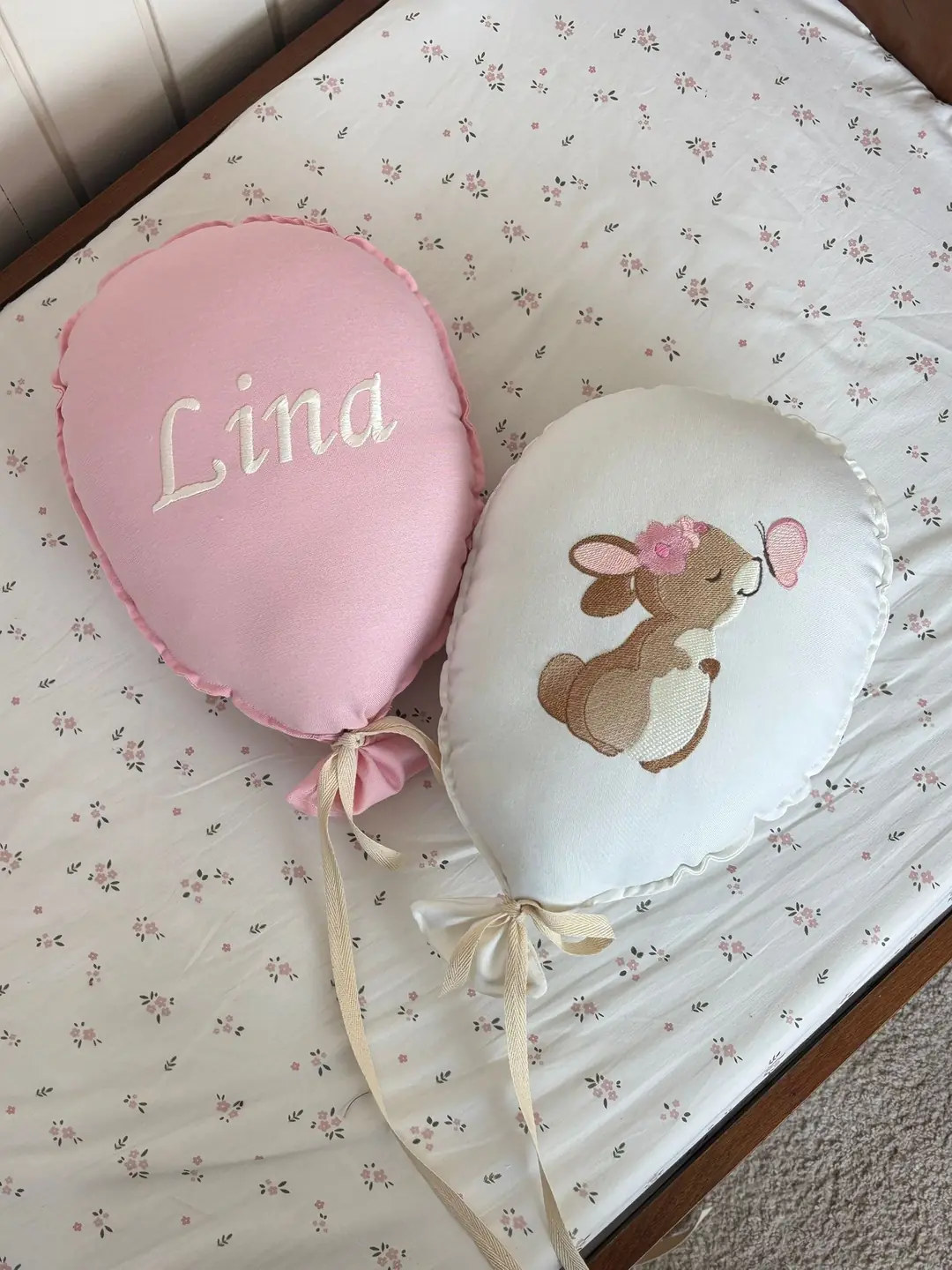 SEVİMLİ TAVŞAN 2Li NAKIŞ BALON TAKIMI - CANLI PEMBE EKRU