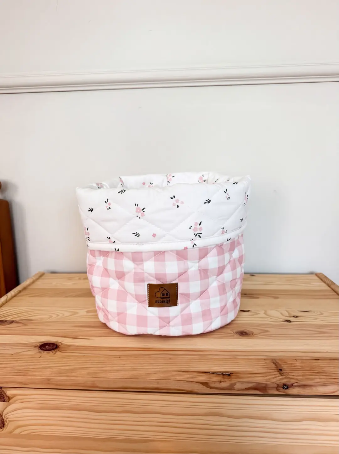 KAPİTONE BEBEK SEPET ORGANİZER BLUSH GARDEN