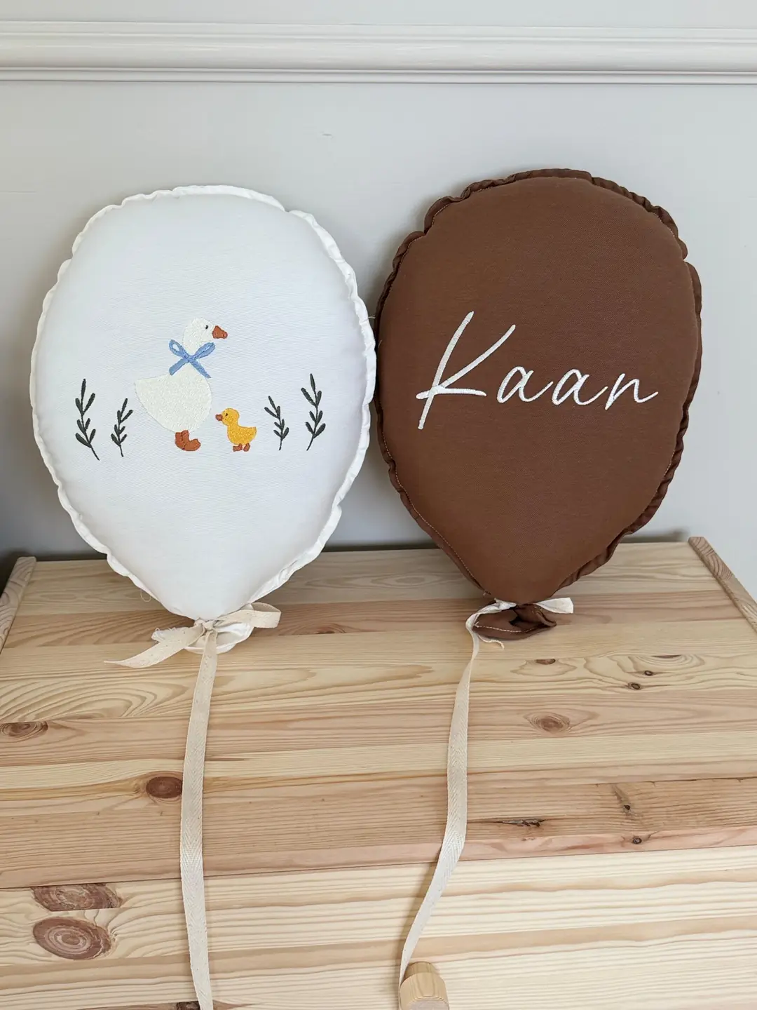 NAKIŞ BALON İSME ÖZEL 2'Lİ ÖRDEK BEBE MAVİSİ FİYONK