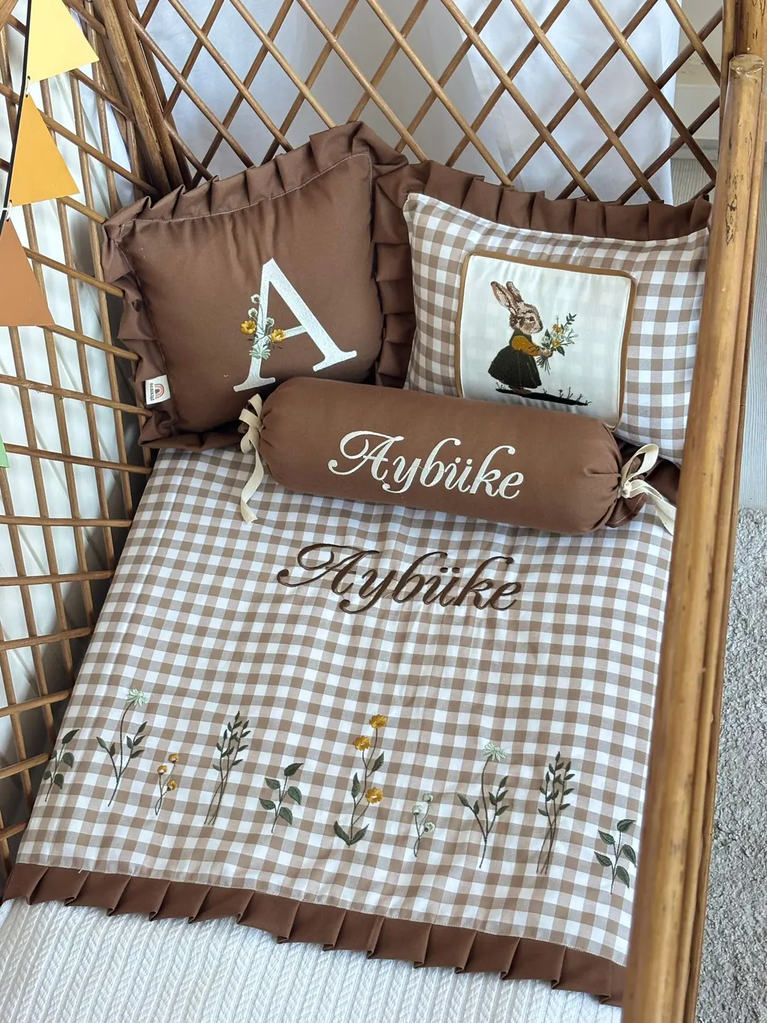 PİKE TAKIMI 4'LÜ TINY BUNNY - DESENLİ KIZ 4LÜ SET
