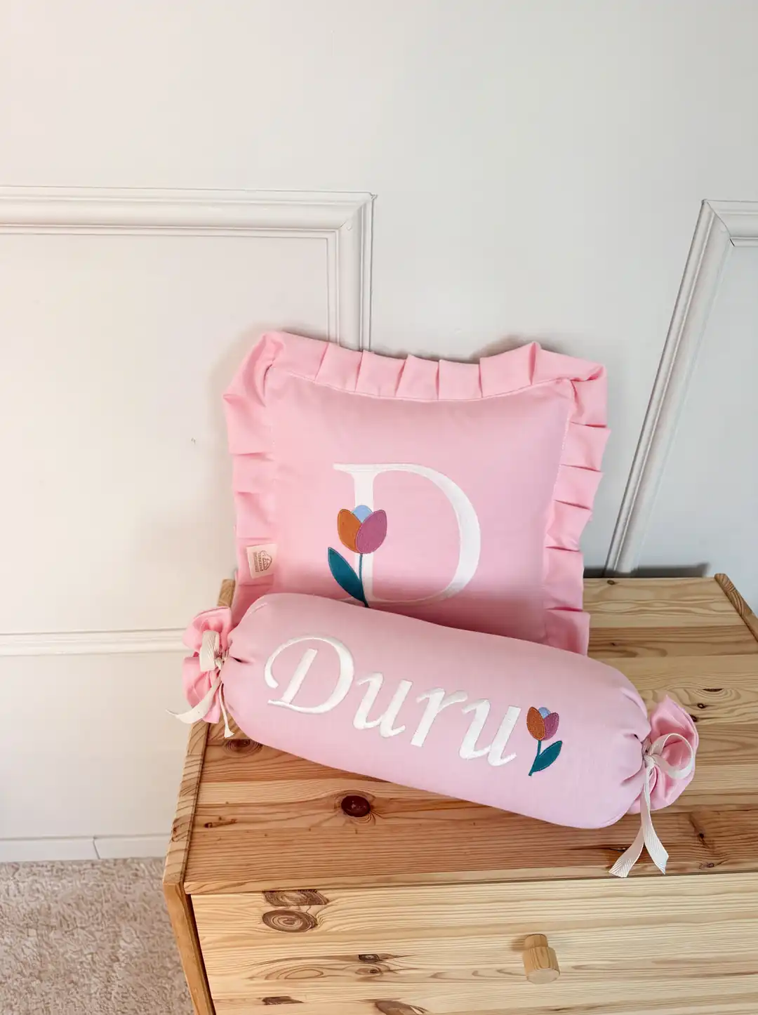 DEKORATİF 2'Lİ TAKIM TULIP LANE- CANLI PEMBE