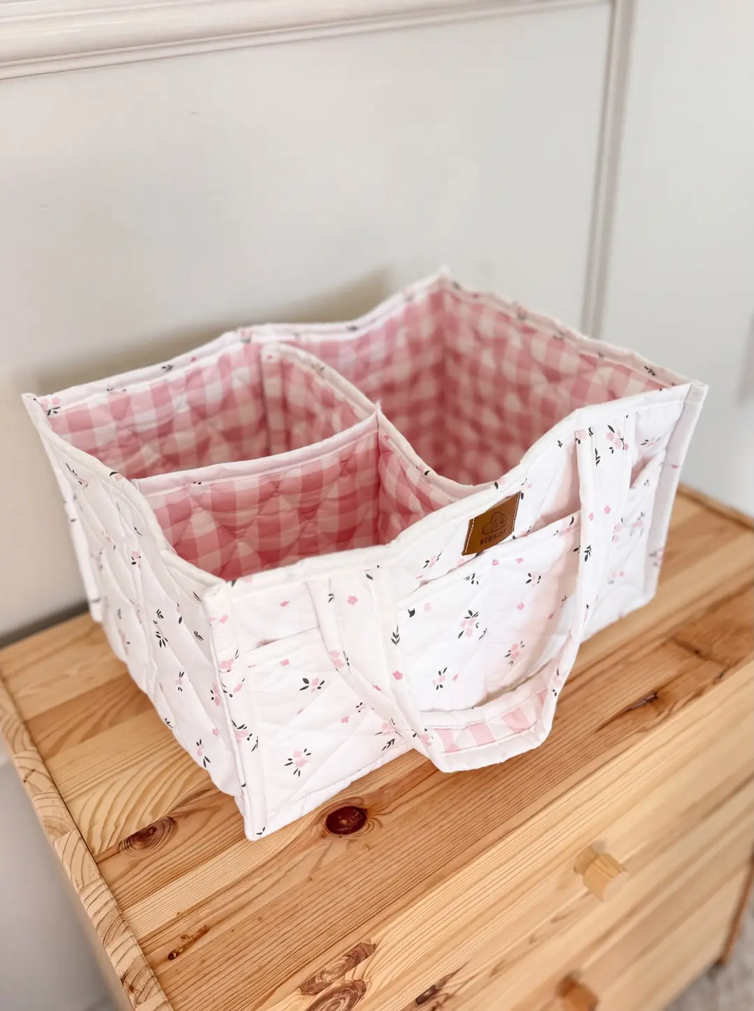 Bölmeli Sepet Organizer Blush Garden 3