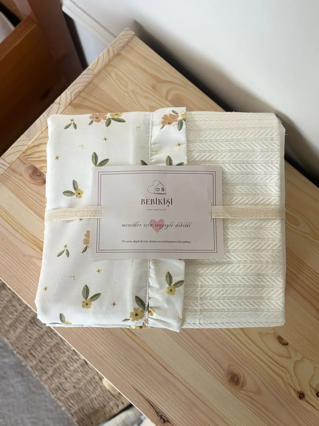 YASTIK KILIFLI PİKE TAKIMI HONEY BLOOM 3