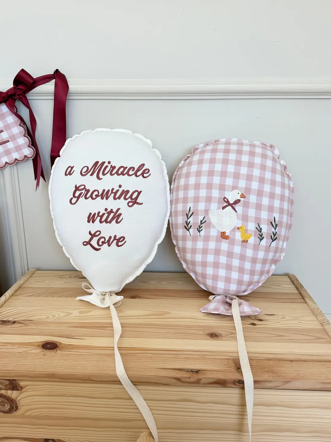 NAKIŞ BALON İSME ÖZEL 2'Lİ SEVİMLİ ÖRDEK BORDO