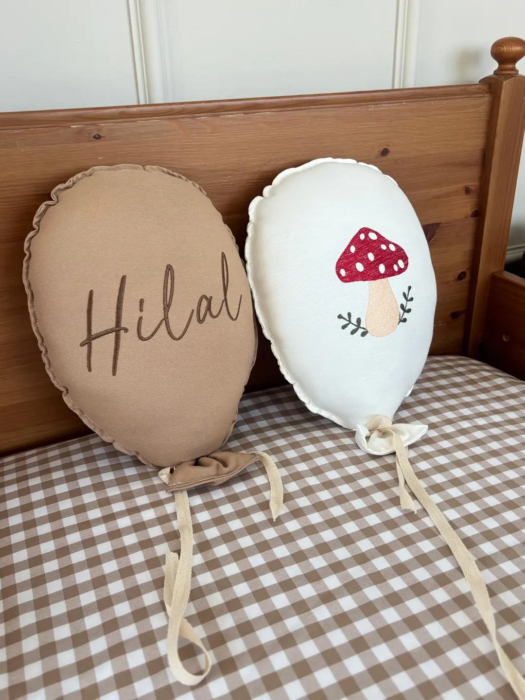NAKIŞ BALON İSME ÖZEL 2'Lİ MUSHROOM - SÜTLÜ KAHVE - KOYU KAHVE