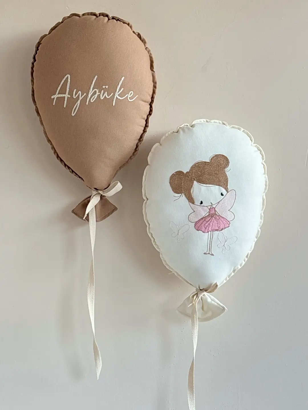 PERİ KIZI NAKIŞ İSME ÖZEL 2’Lİ BALON TAKIMI