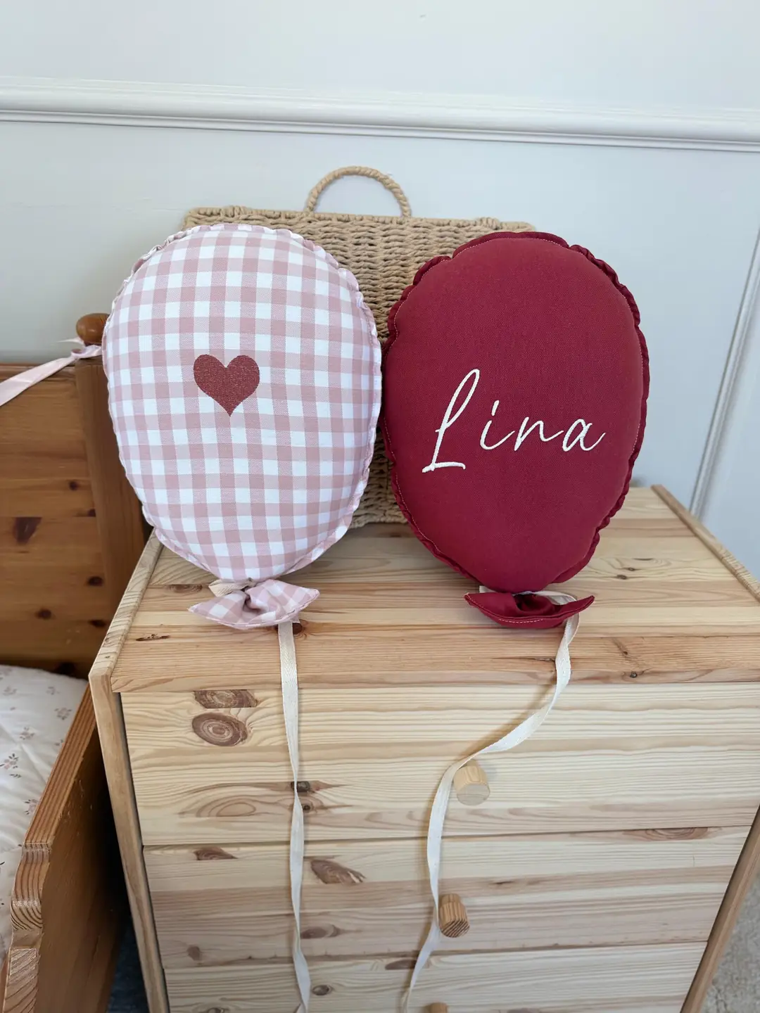 NAKIŞ BALON İSME ÖZEL 2'Lİ KAPLİ  BORDO