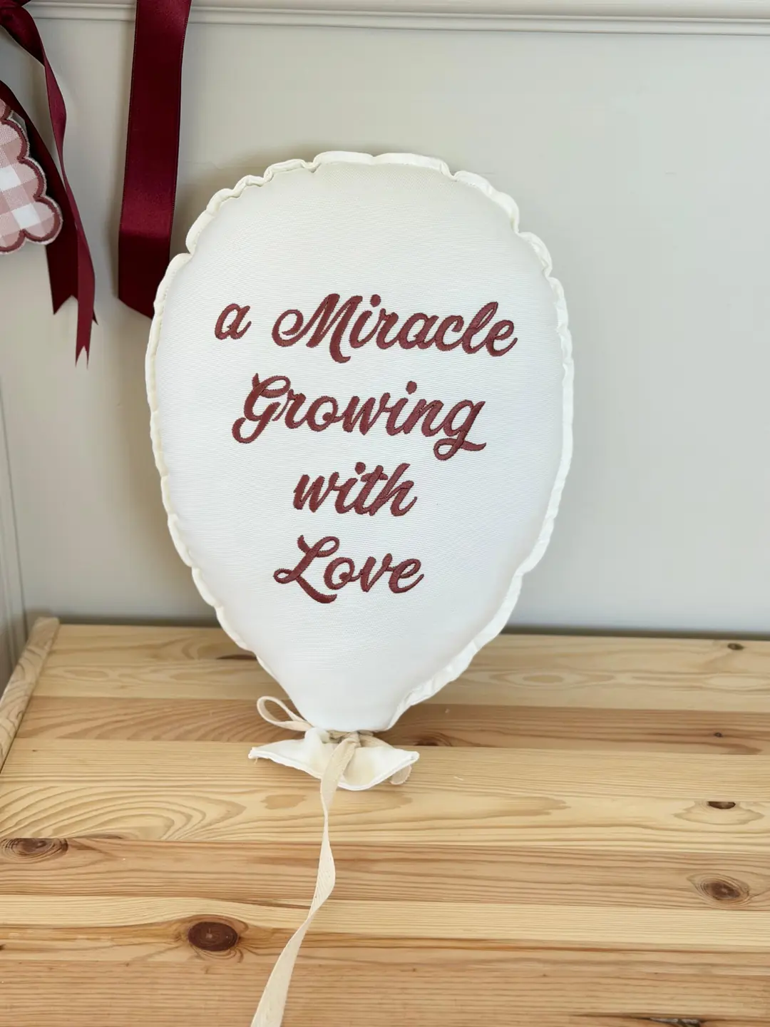 NAKIŞ BALON TEKLİ SLOGANLI BORDO