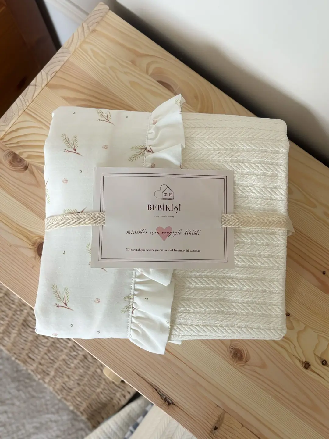 YASTIK KILIFLI PİKE TAKIMI WOODLAND 3
