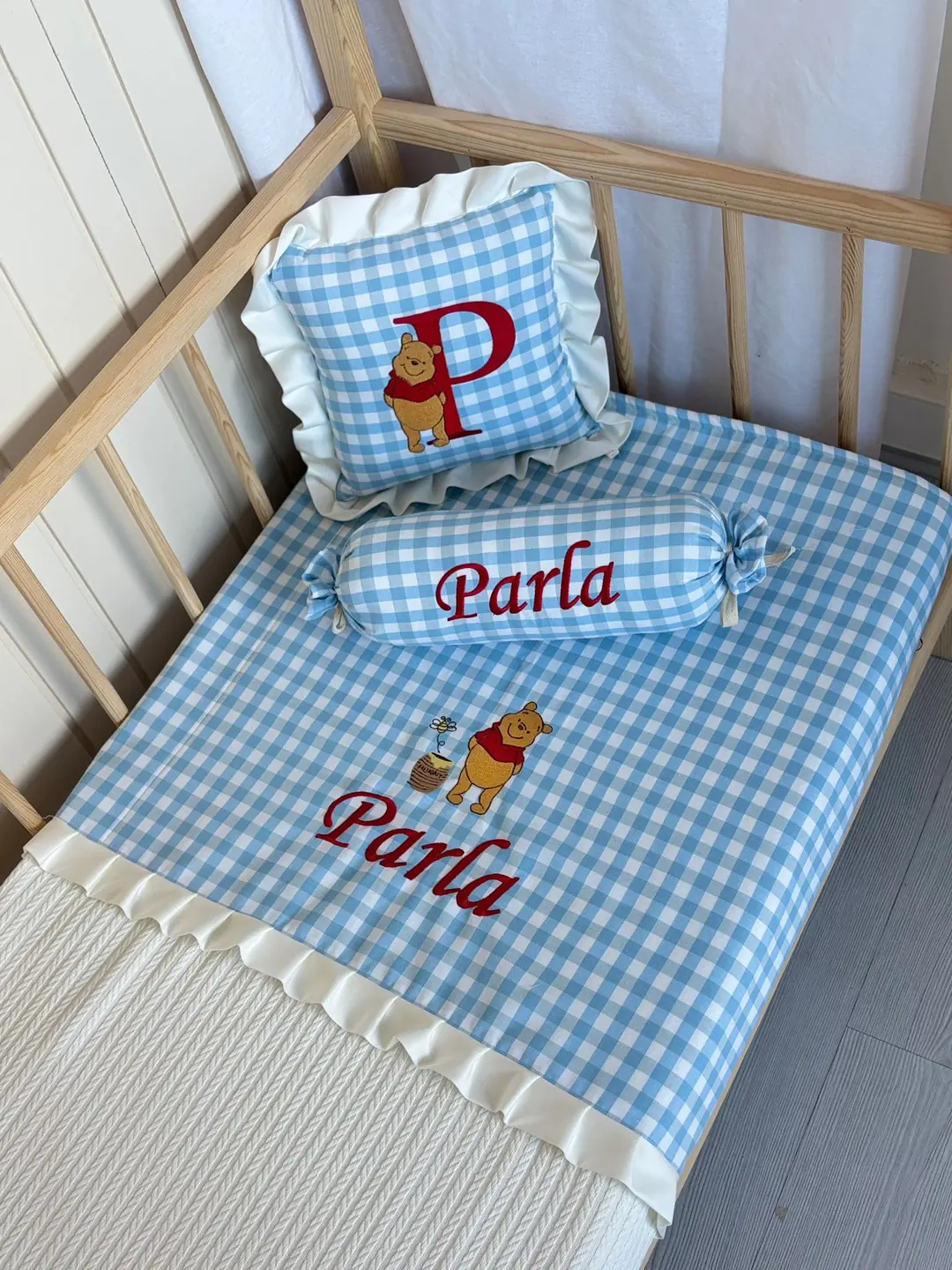 PİKE TAKIMI 3'LÜ WINNIE THE POOH - BEBE MAVİSİ